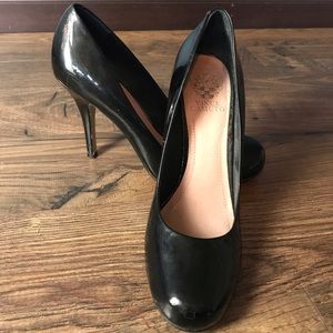 Vince Camuto Black Patent Leather Pumps